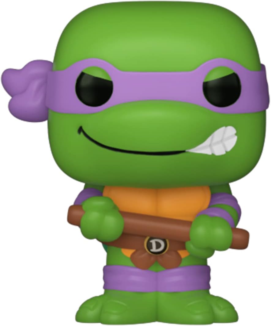 Funko Bitty Pop! Teenage Mutant Ninja Turtles (TMNT) - Donatello, Shredder, Baxter Stockman, & Surprise Mystery Figure - 0.9 Inch (2.2 Cm) Collectable - Stackable Display Shelf Included - Gift Idea