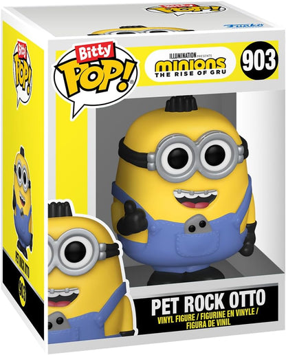 Funko Bitty POP! Minions and A Surprise Mystery Mini Figure - 0.9 Inch (2.2 Cm) - Despicable Me: Minions Collectable - Stackable Display Shelf Included - Gift Idea - Party Bags Stocking