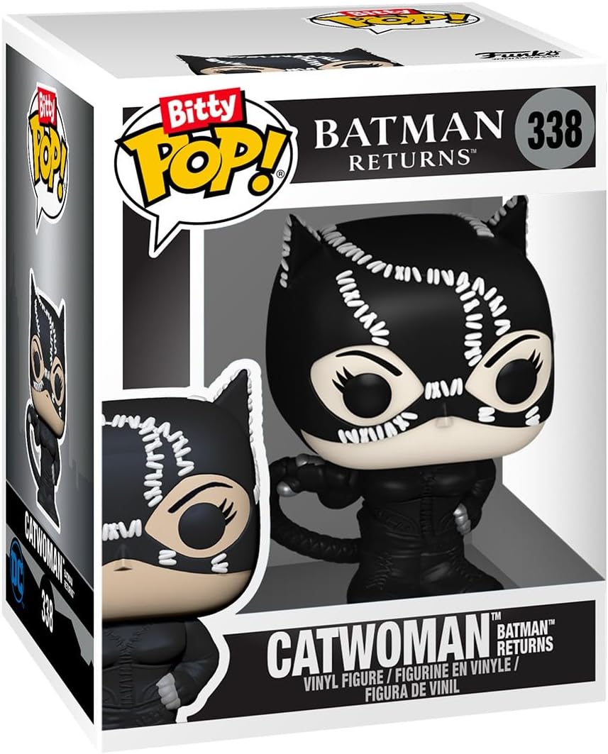 Funko Bitty POP! Batman 85th - Batman, 4-Pack and A Surprise Mystery Mini Figure - 0.9 Inch (2.2 Cm) - DC Comics Collectable - Stackable Display Shelf Included - Gift Idea - Party Bags Stocking