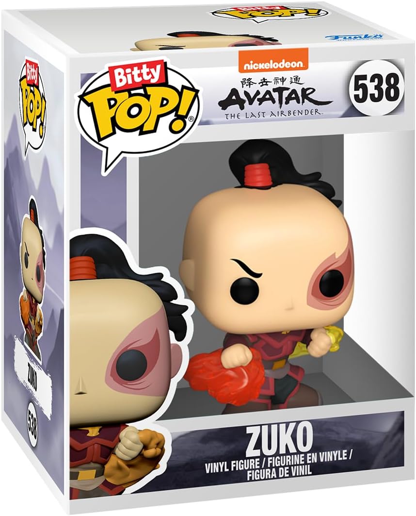 Funko Bitty Pop! Avatar: The Last Airbender - Katara, Sokka, Suki, & A Surprise Mystery Mini Figure - 0.9 Inch (2.2 Cm) Collectable - Stackable Display Shelf Included - Gift Idea - Cake Topper