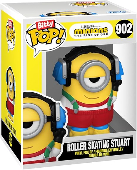 Funko Bitty POP! Minions and A Surprise Mystery Mini Figure - 0.9 Inch (2.2 Cm) - Despicable Me: Minions Collectable - Stackable Display Shelf Included - Gift Idea - Party Bags Stocking