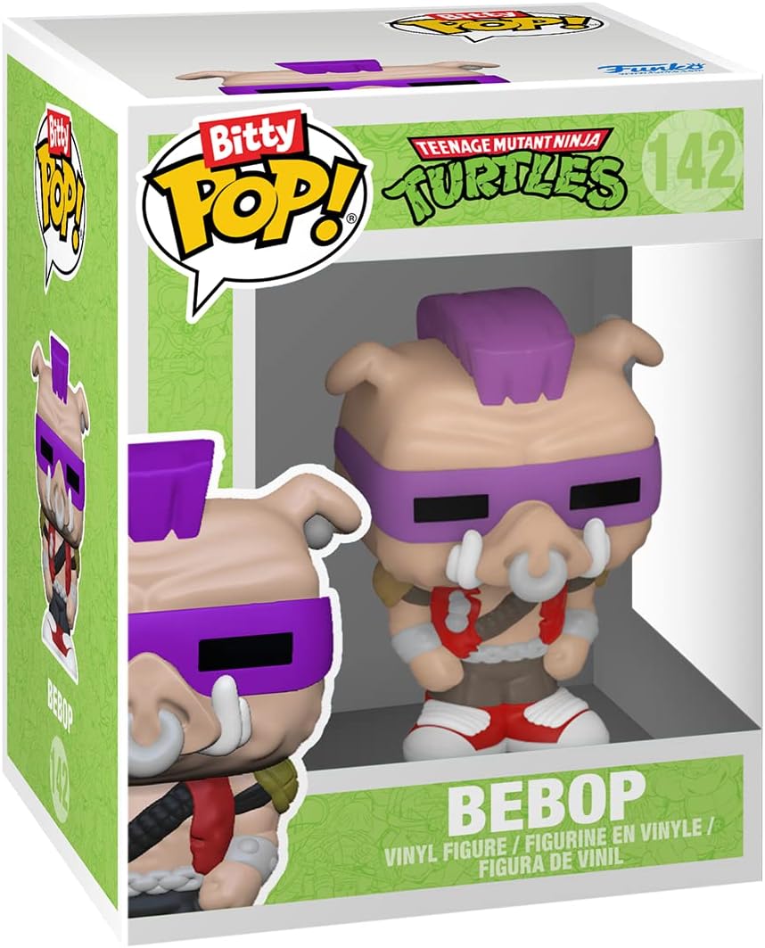 Funko Bitty Pop! Teenage Mutant Ninja Turtles (TMNT) - Donatello, Shredder, Baxter Stockman, & Surprise Mystery Figure - 0.9 Inch (2.2 Cm) Collectable - Stackable Display Shelf Included - Gift Idea