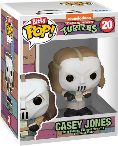 Funko Bitty Pop! Teenage Mutant Ninja Turtles (TMNT) - Donatello, Shredder, Baxter Stockman, & Surprise Mystery Figure - 0.9 Inch (2.2 Cm) Collectable - Stackable Display Shelf Included - Gift Idea