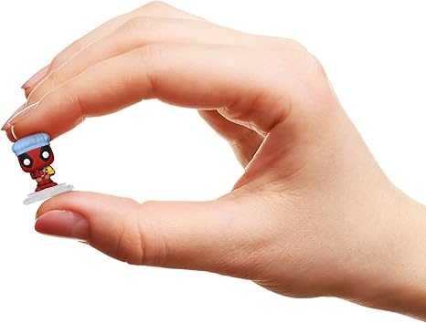 Funko Bitty POP! Deadpool - Bathtime, 4-Pack and A Surprise Mystery Mini Figure - 0.9 Inch (2.2 Cm) Collectable - Stackable Display Shelf Included - Gift Idea - Party Bags Stocking - Cake Topper