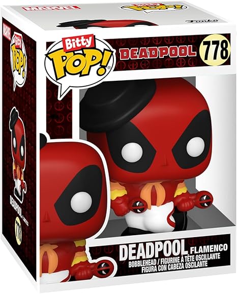 Funko Bitty POP! Deadpool - Bathtime, 4-Pack and A Surprise Mystery Mini Figure - 0.9 Inch (2.2 Cm) Collectable - Stackable Display Shelf Included - Gift Idea - Party Bags Stocking - Cake Topper