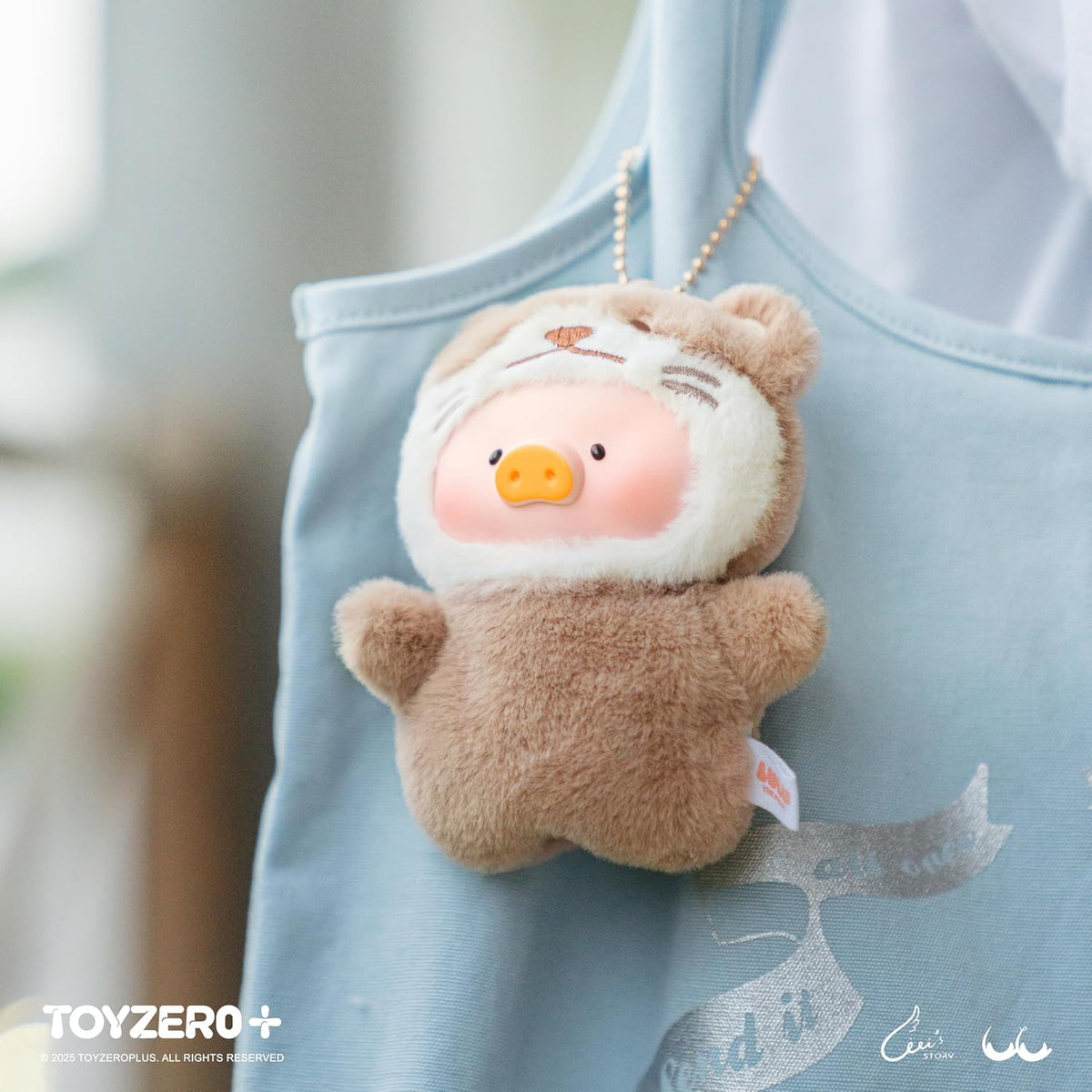 TOYZERO+ Lulu The Piggy Blind Box Figures - Puppet Show Series Plush Keychain Blind Boxes Figurines Finger Puppet Toy Cute Stuffed Animals Mystery Box Collectible Decorations Birthday Gift, Single Box