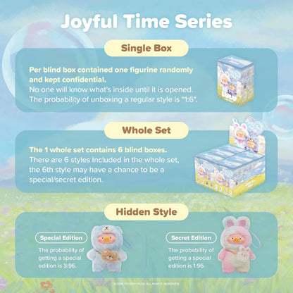 Official Lulu The Piggy Blind Box - Joyful Time Series Plush Keychain Blind Boxes Figures Cute Stuffed Animals Mystery Box Collectibles Toys Home Decorations Birthday Gifts,