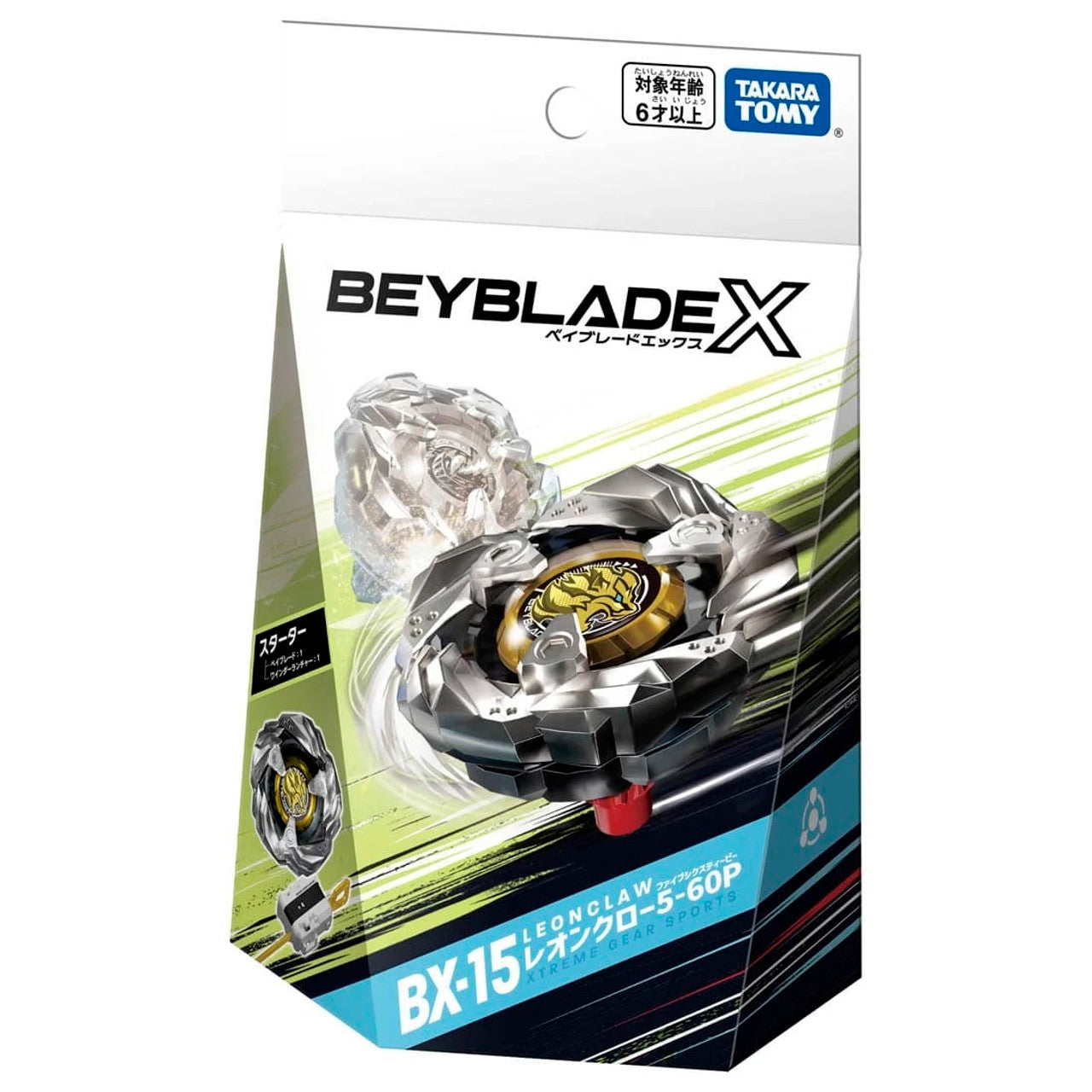 Takara Tomy Beyblade X BX-15 Starter Leon Claw 5-60P