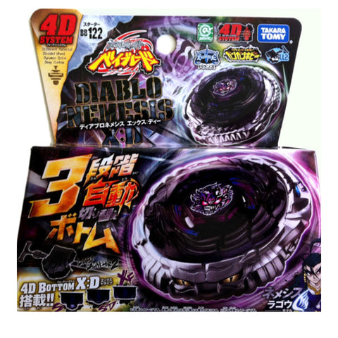 Takara Tomy Beyblade Diablo Nemesis X:D Metal Fury Beyblade Starter BB-122