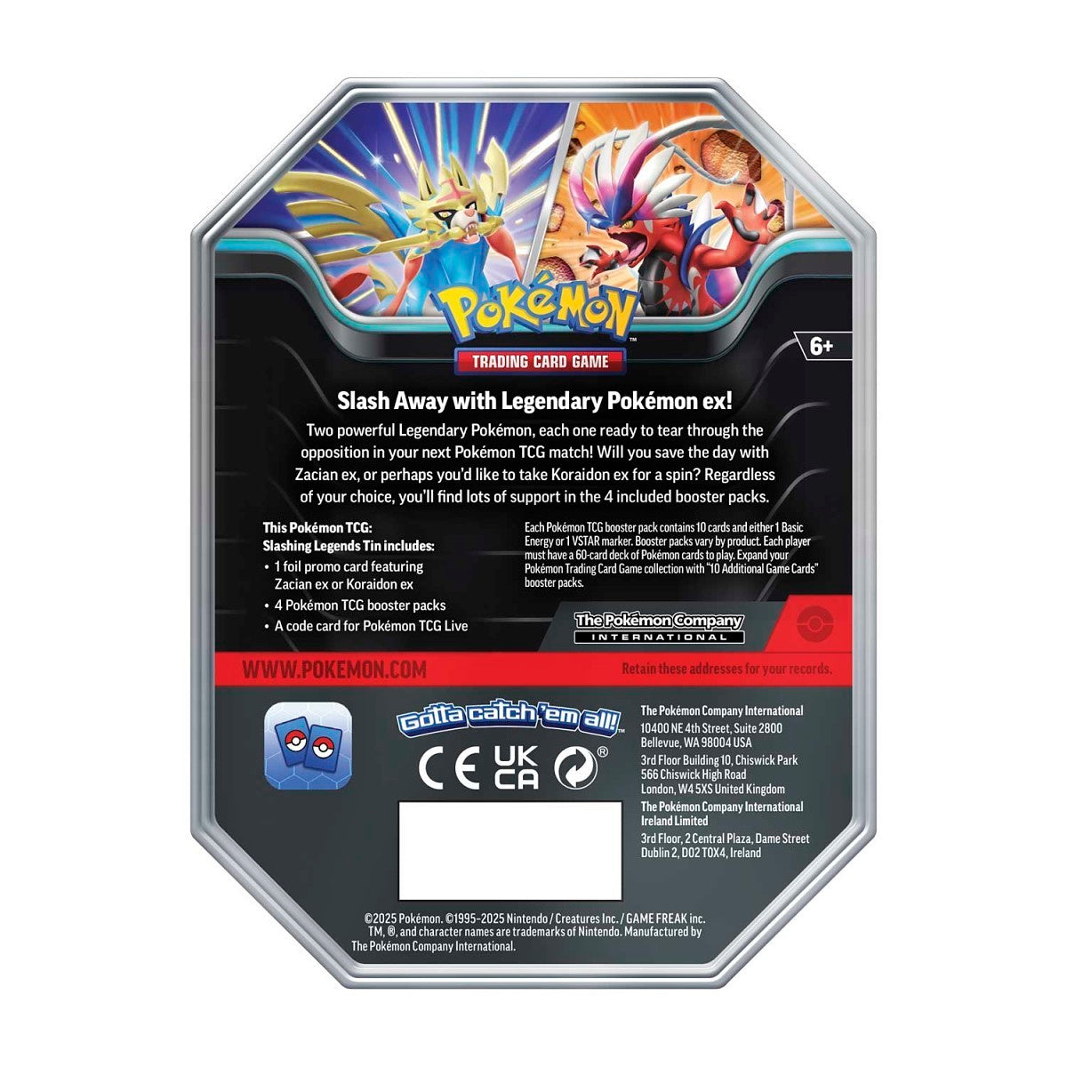 Pokémon TCG: Slashing Legends Tin (Random)