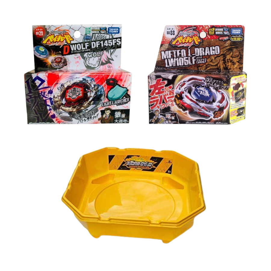 Takara Tomy Metal 2 Pack with stadium Bundle