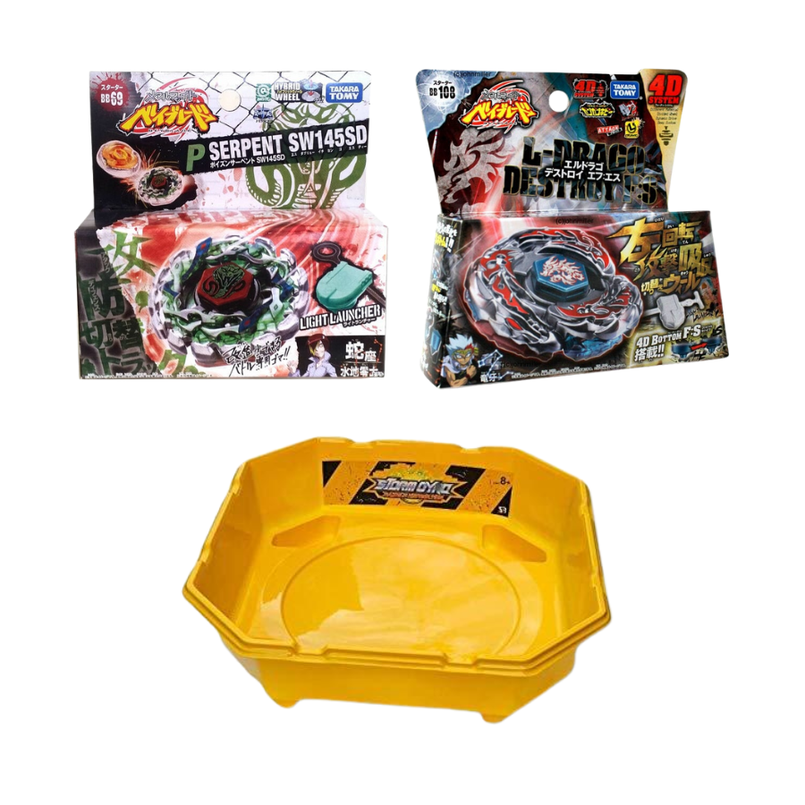 Takara Tomy Metal 2 Pack with stadium Bundle