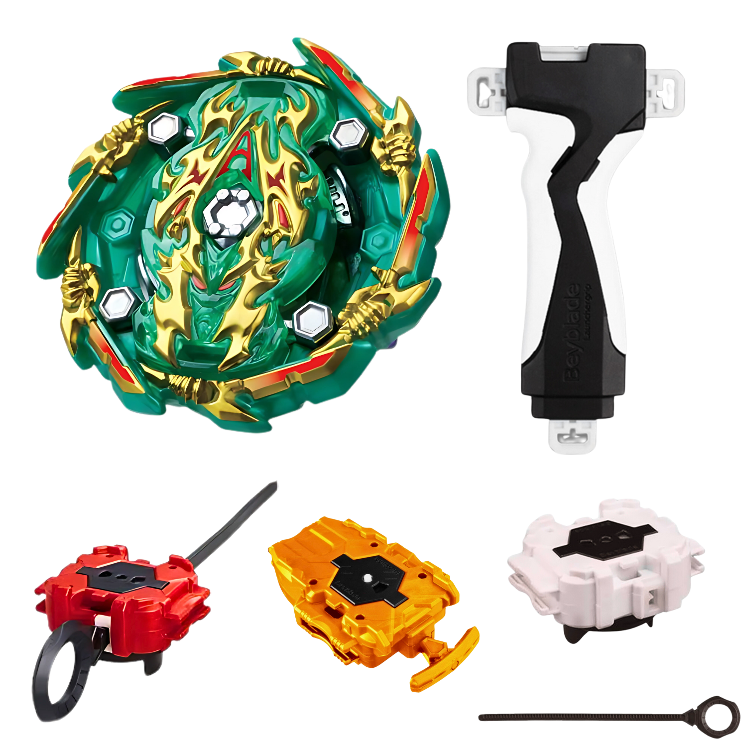 Bushin Ashura.Hr.Kp.Ten spinning in intense Beyblade battle arena