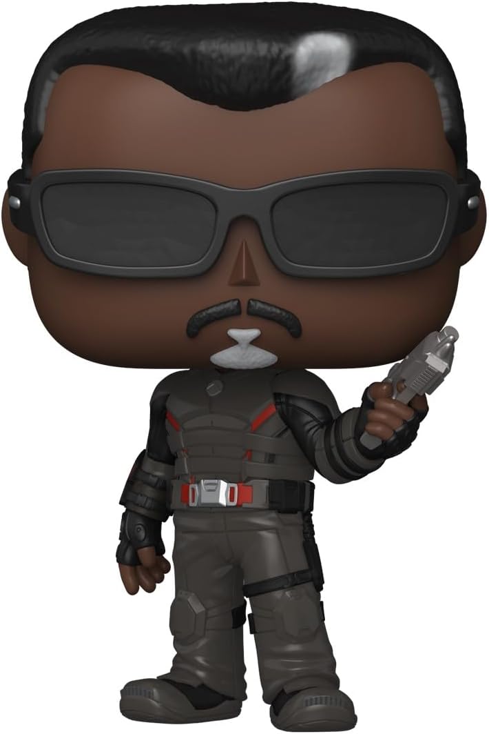 Side view of Blade Funko Pop vinyl bobblehead from Deadpool & Wolverine