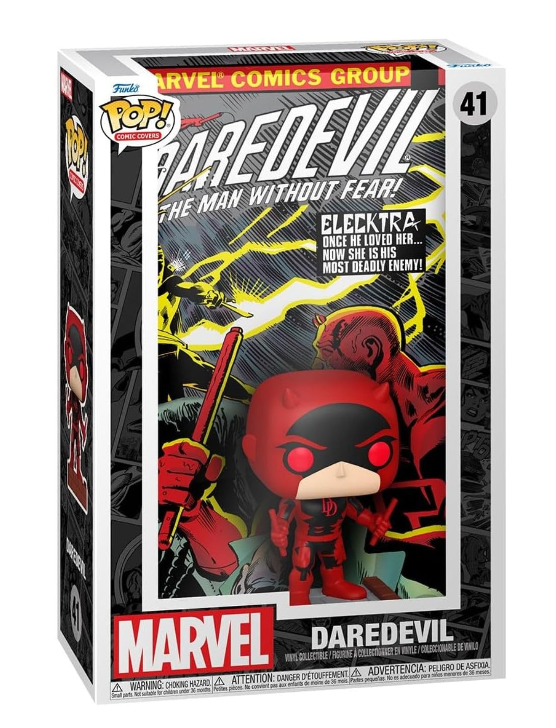 Daredevil #168 Funko Pop Comic Cover #41 front view with protective case