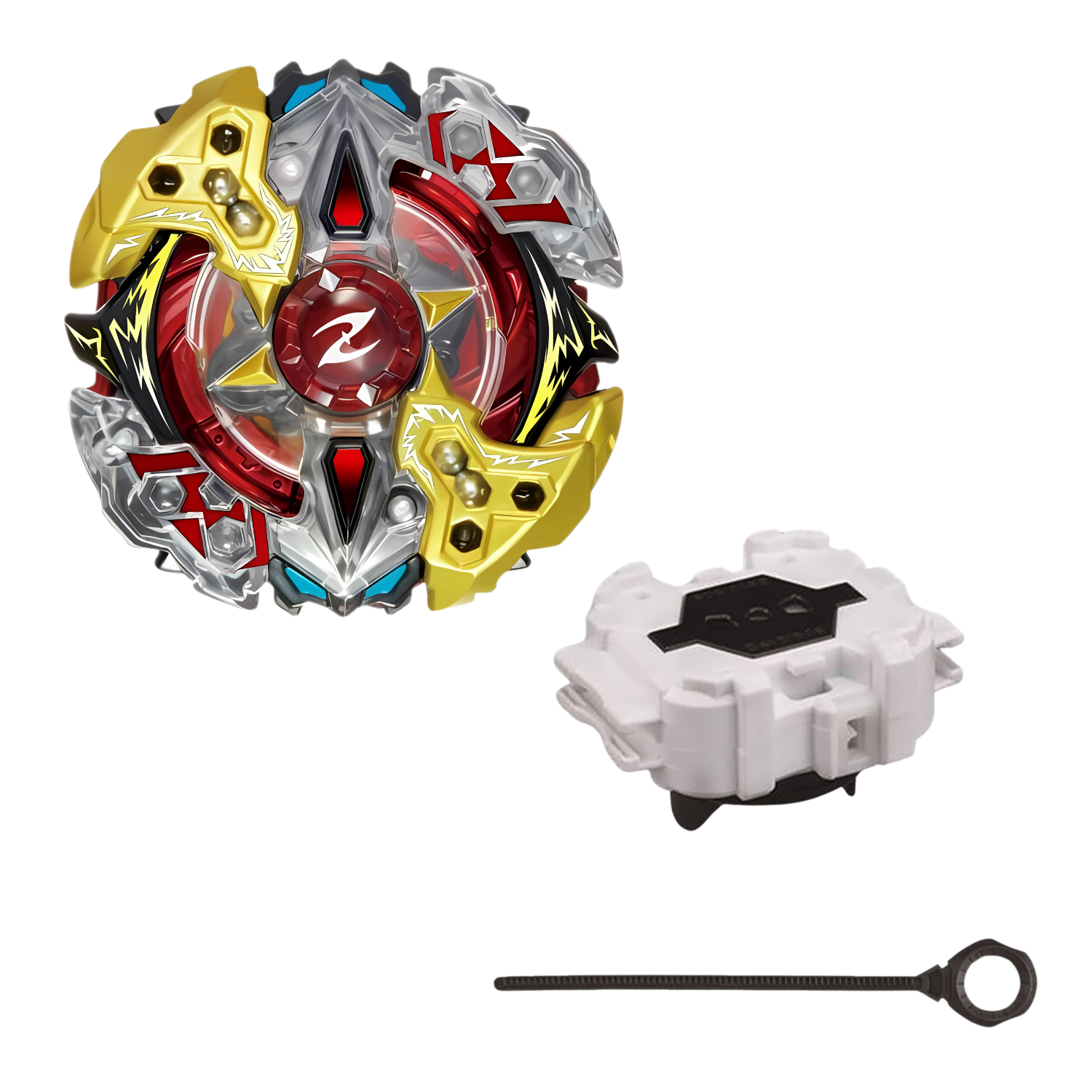 Close-up of Galaxy Zeus Energy Layer in Beyblade BURST B-90