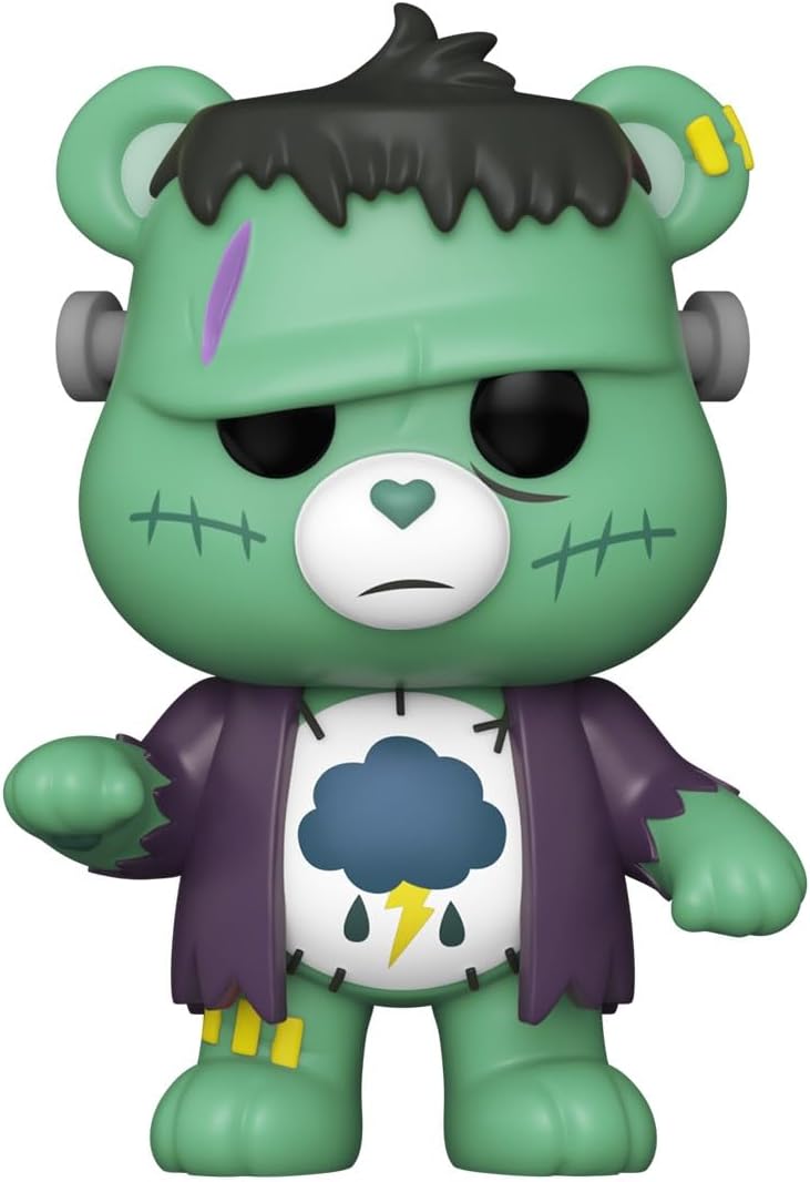 Side view of Grumpy Bear Universal Monsters Frankenstein Funko Pop vinyl figure