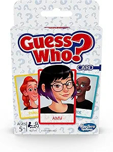 Guess Who? Card Game front view with colorful face cards