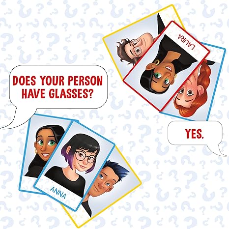 Guess Who? Card Game face cards laid out for gameplay