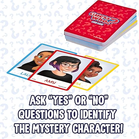 Guess Who? Card Game mystery card deck for guessing fun