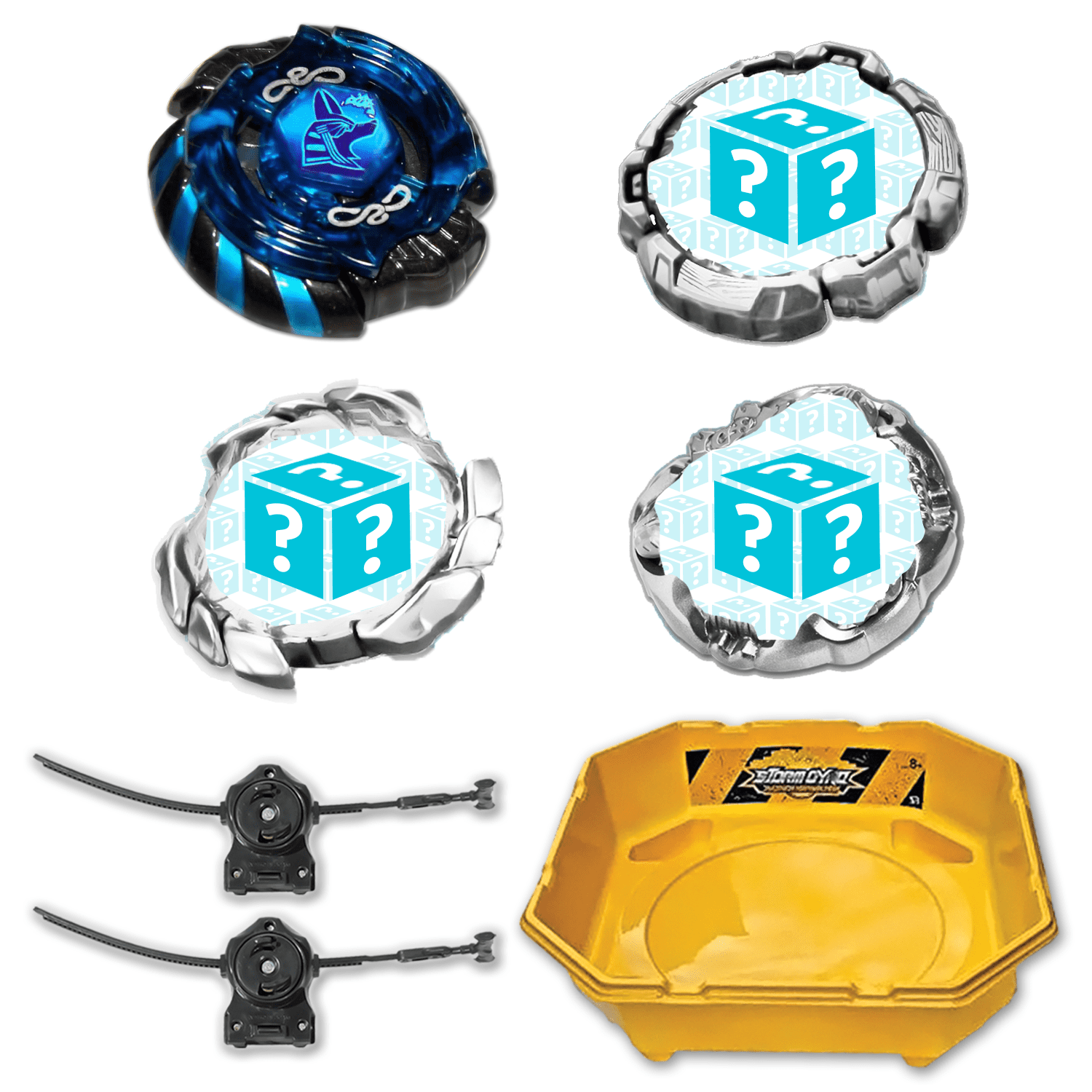 Top-Notch 85XF B-166 Mercury Anubius Blue Beyblade