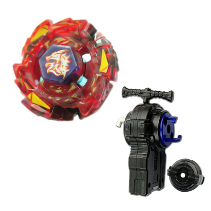 Ultimate Meteo L-Drago Rush Red 125SF - Top Beyblade Choice red/black