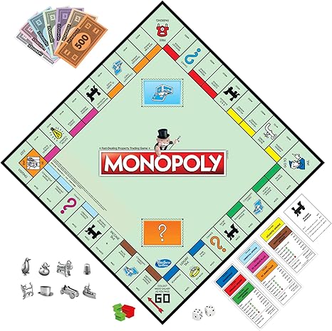 Monopoly Houses, Hotels, and Money Pack for Property Trading
