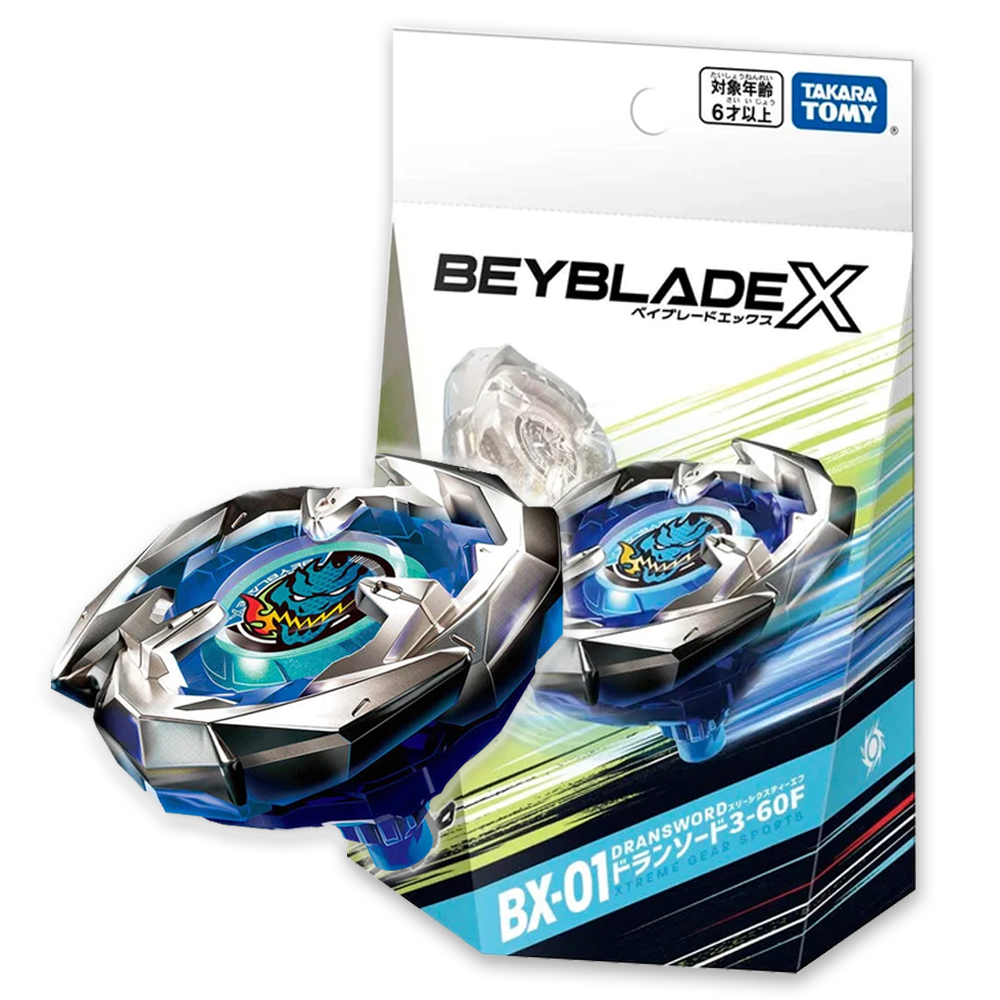 Takara Tomy Beyblade X BX-01 Dran Sword 3-60F front view