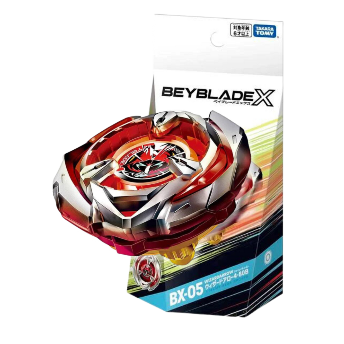 Takara Tomy Beyblade X BX-05 Wizard Arrow 4-80B front view
