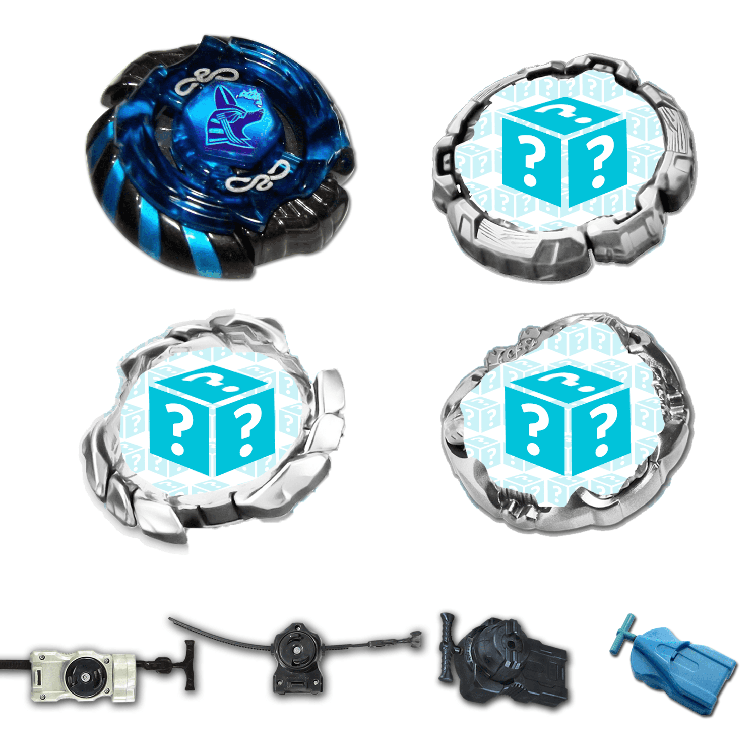 Best 85XF B-166 Mercury Anubius Blue Beyblade