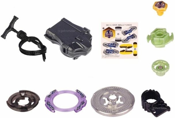 TAKARA TOMY Scythe Kronos T125EDS Metal Fury Beyblade Starter w/ Launcher BB-113-The Beybladers-Tomy