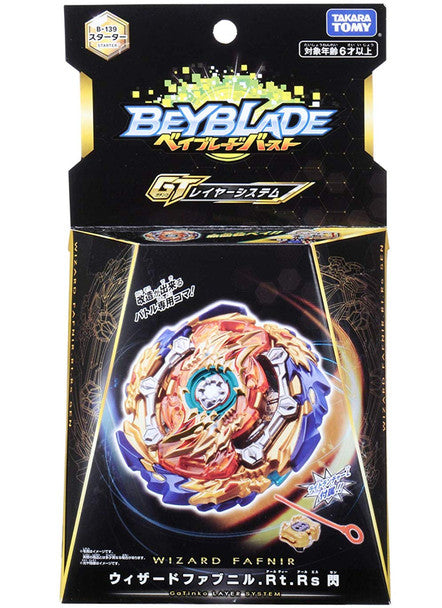 TAKARA TOMY Wizard Fafnir .Rt.Rs Beyblade Burst GT Starter w/ Launcher B-139