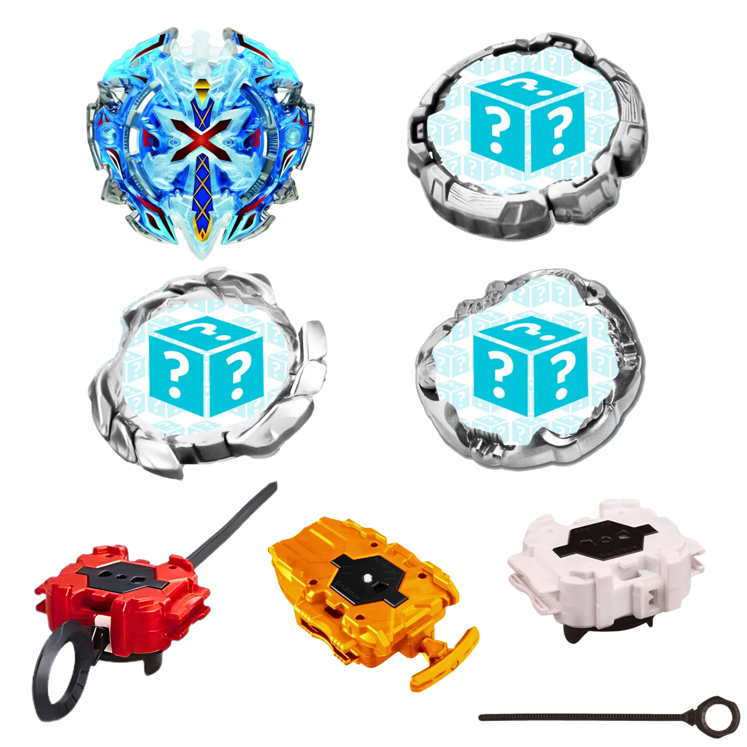 Down Forge Disc detail of Beyblade BURST B-67 Xeno Xcalibur