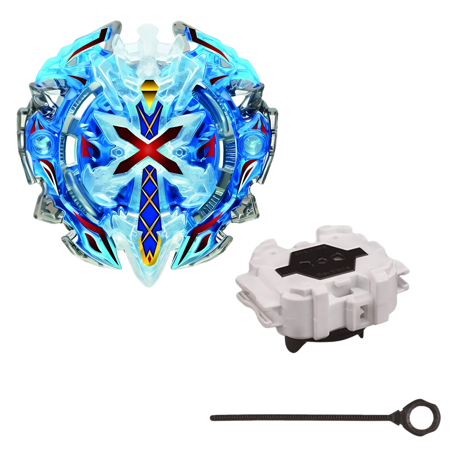 Close-up of Xeno Xcalibur Energy Layer in Beyblade BURST B-67